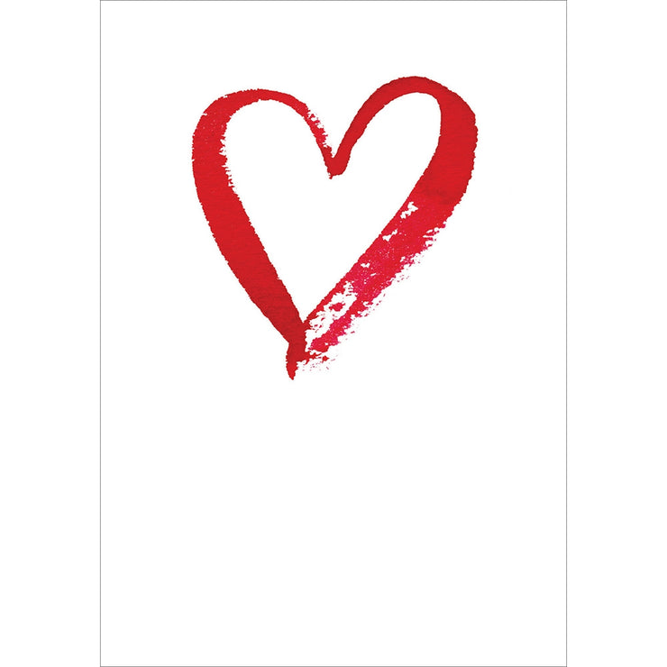Forever Red Heart Valentine Card