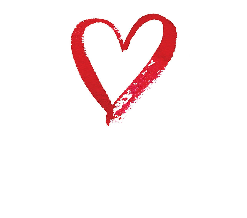 Forever Red Heart Valentine Card
