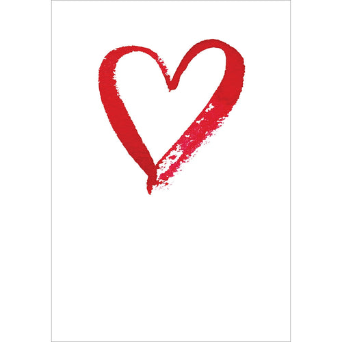 Forever Red Heart Valentine Card