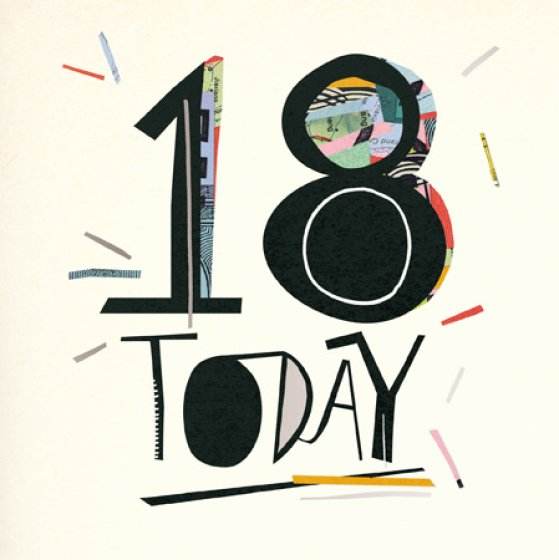 18th Happy Birthday Card - House of Cards