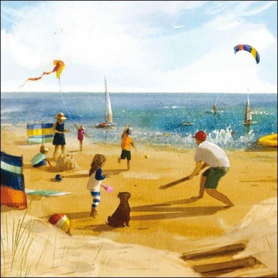 Fun on the Beach Birthday Card
