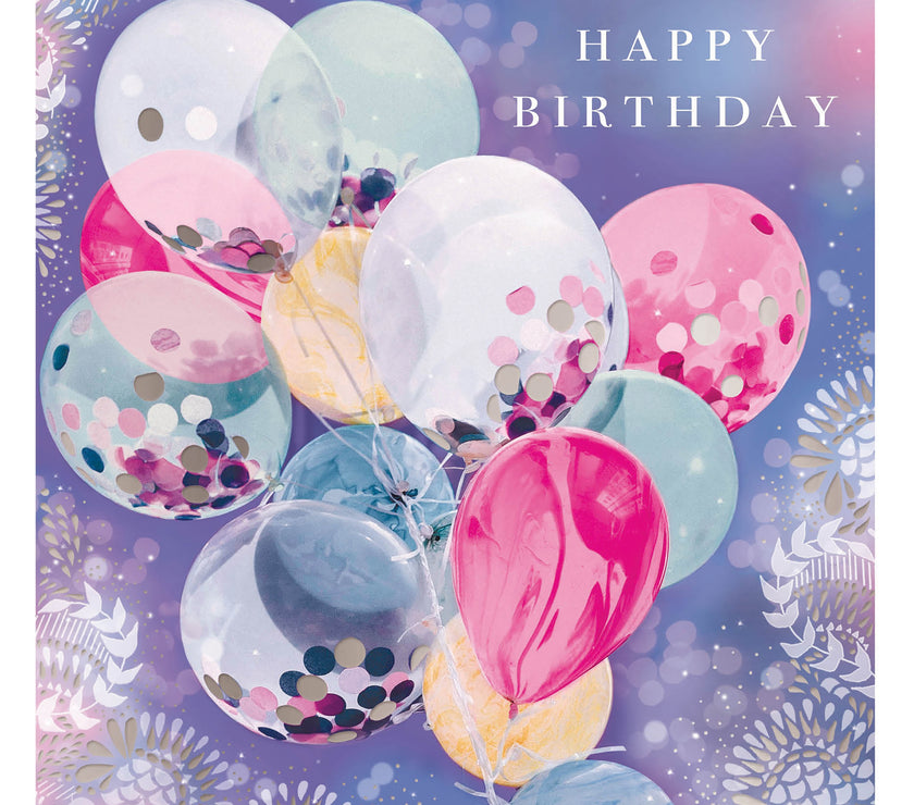 Framed Esprit Balloons Birthday Card