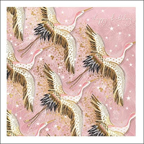SparkCranes Stylish Happy Birthday Card - Opium Greeting Cards