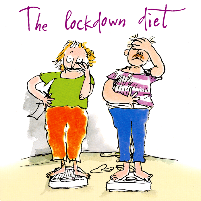 Quentin Blake Lockdown Diet Birthday Card - House of Cards