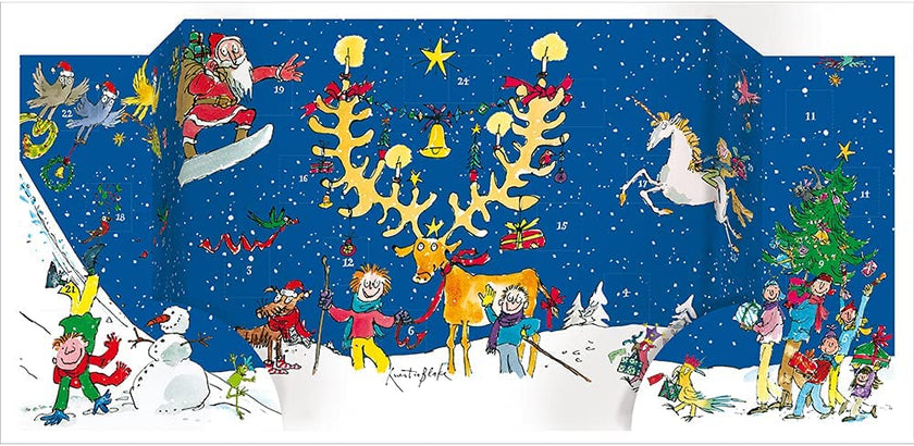Quentin Blake Large Fold-Out Advent Calendar
