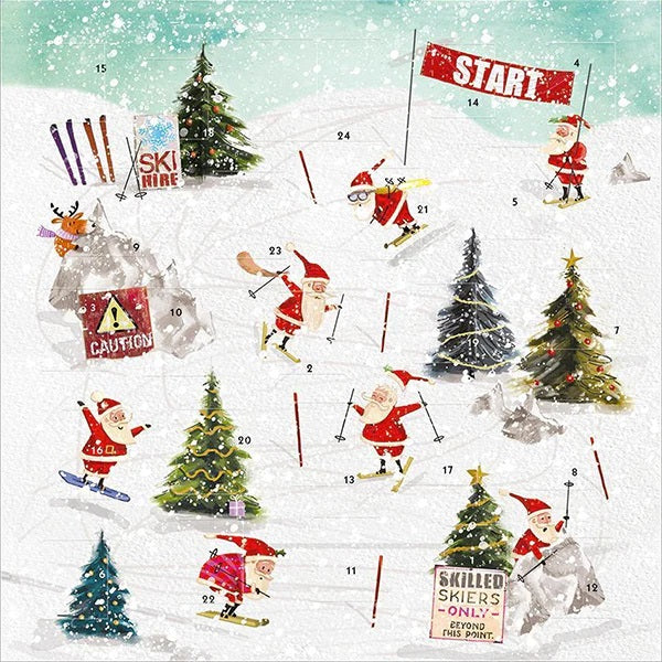 Santas Skiing Advent Calendar