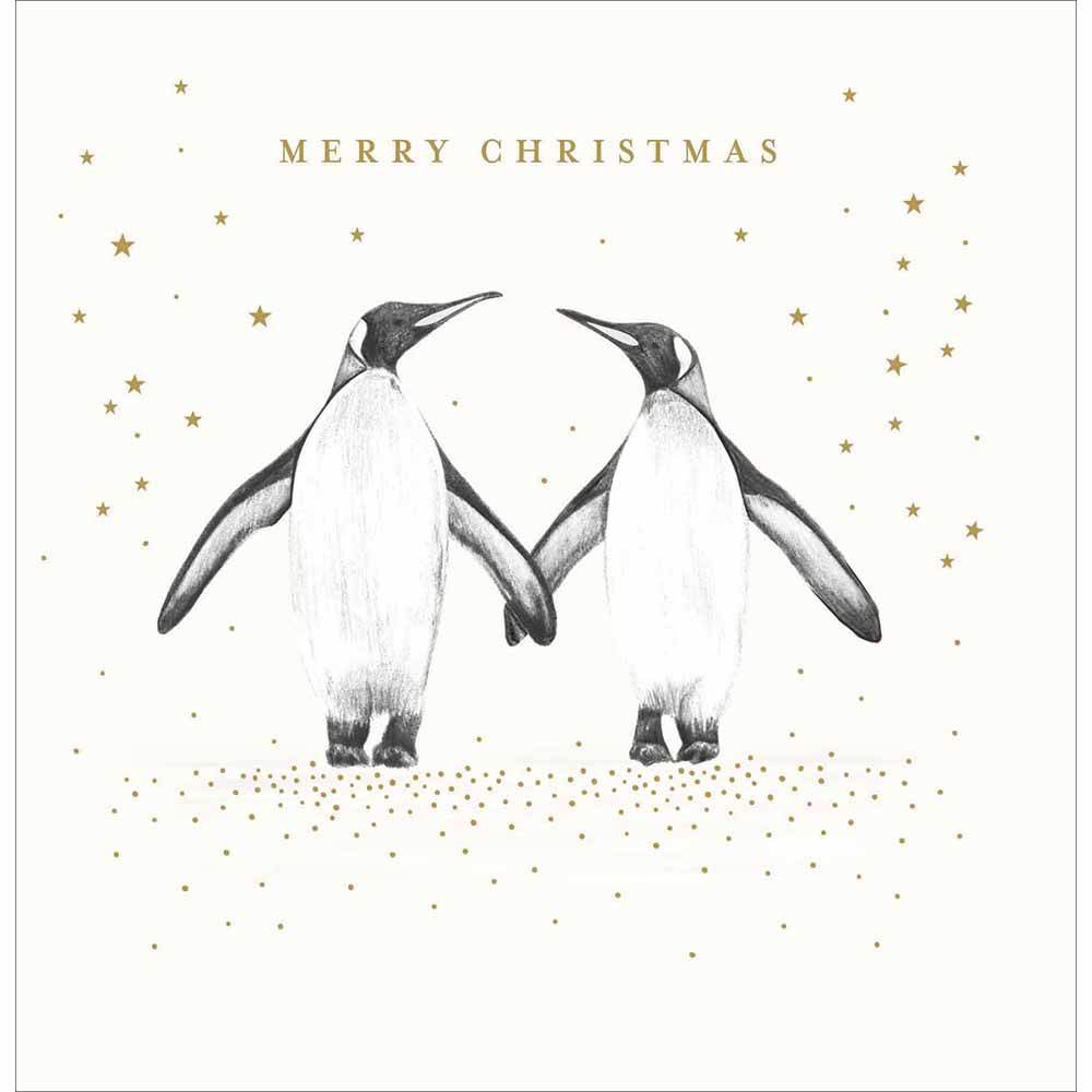 Penguins in Love Christmas Card - House of Cards