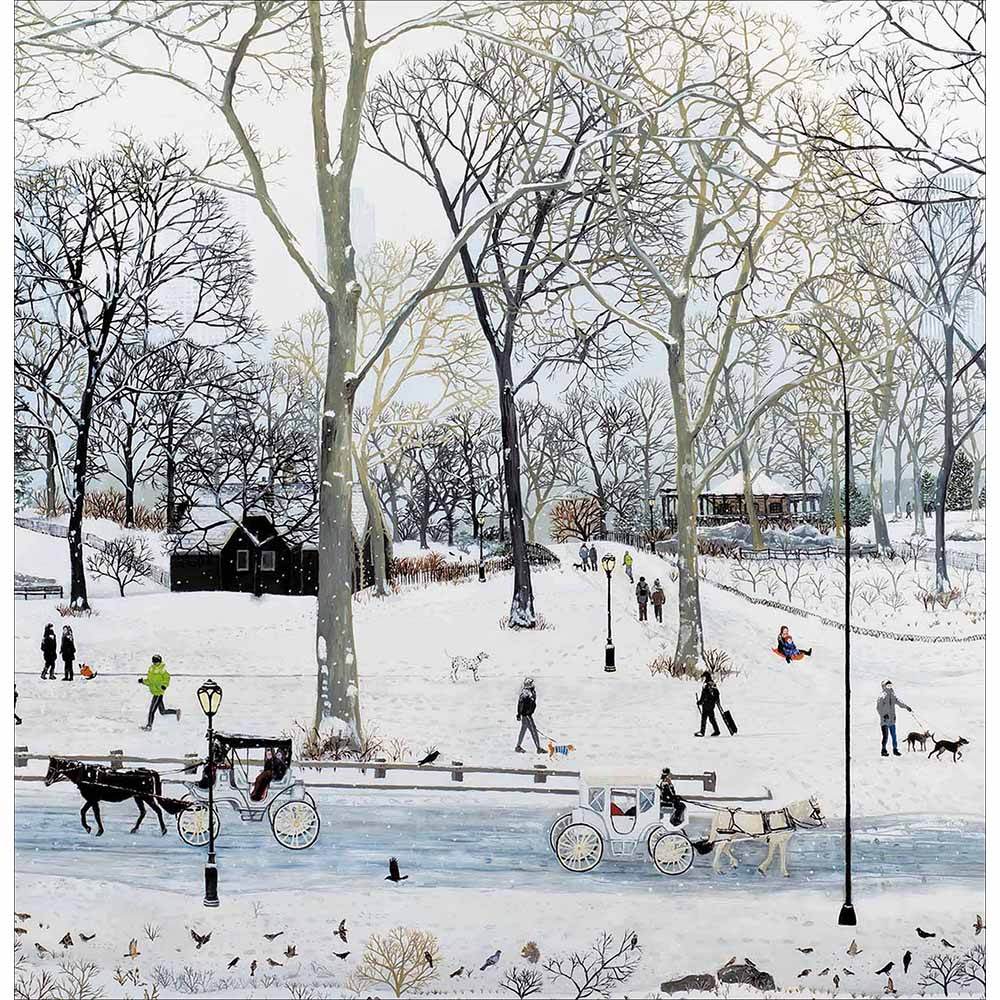 Central Park in the Snow Christmas Card - House of Cards