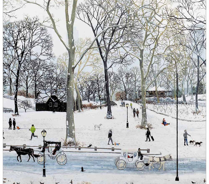 Central Park in the Snow Christmas Card