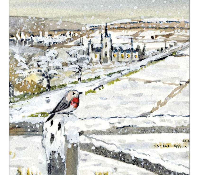 5 Winter Village Charity Christmas Cards - House of Cards