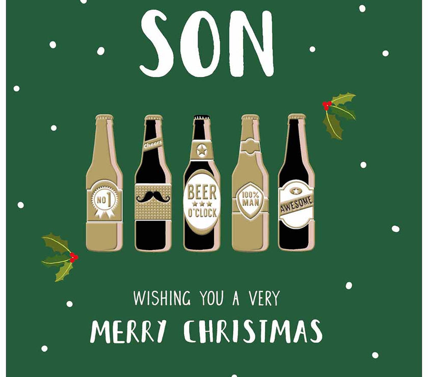 Son Beers Merry Christmas Card