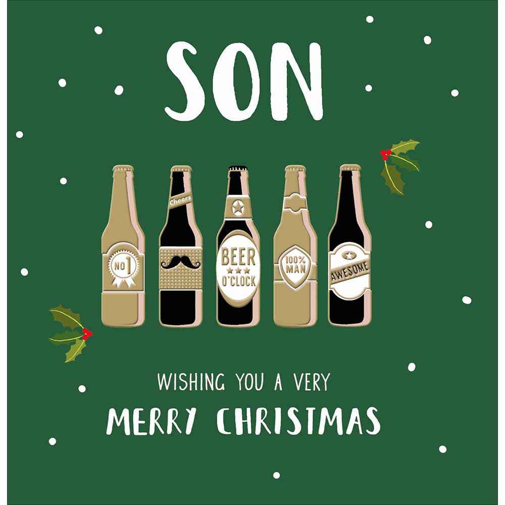 Son Beers Merry Christmas Card