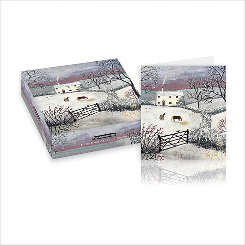 Box of 8 Snowy Winter Farmyard Christmas Cards