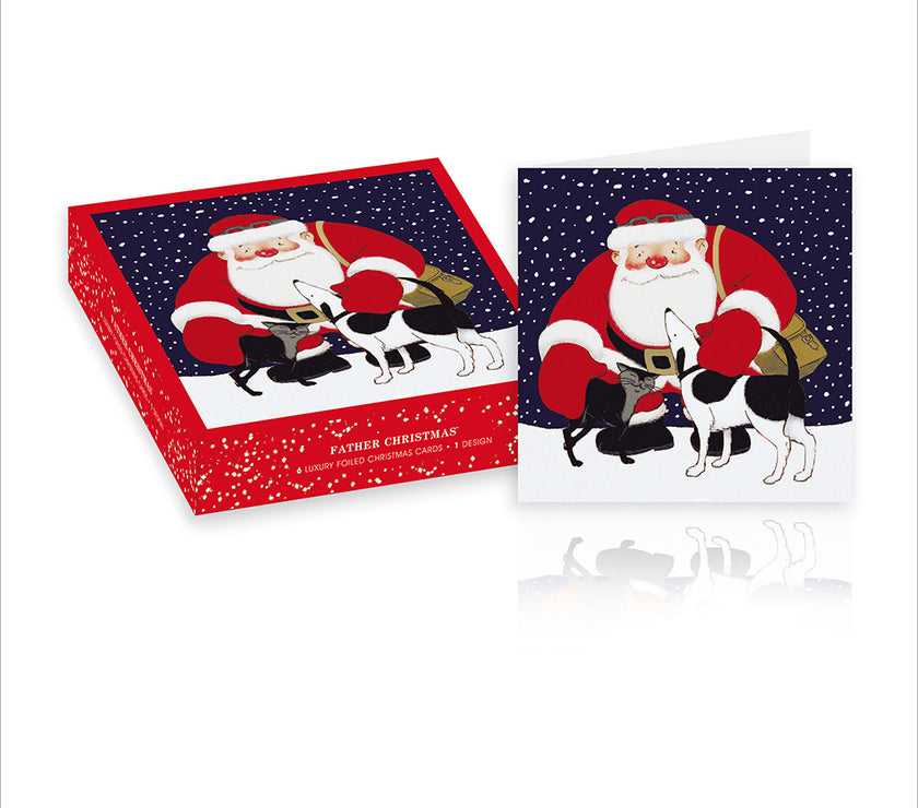 Box of 6 Raymond Briggs Father Christmas Cards