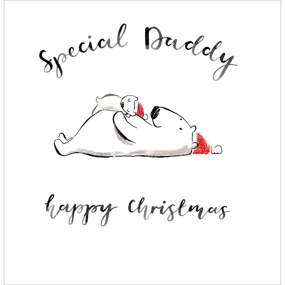 Special Daddy Polar Bear Christmas Card - House of Cards