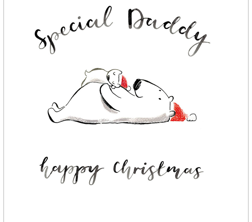 Special Daddy Polar Bear Christmas Card