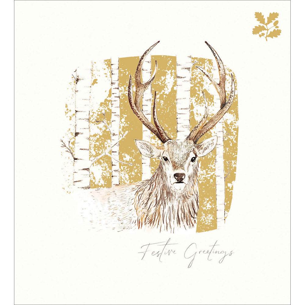 5 Deer National Trust Habitat Charity Christmas Cards - House of Cards
