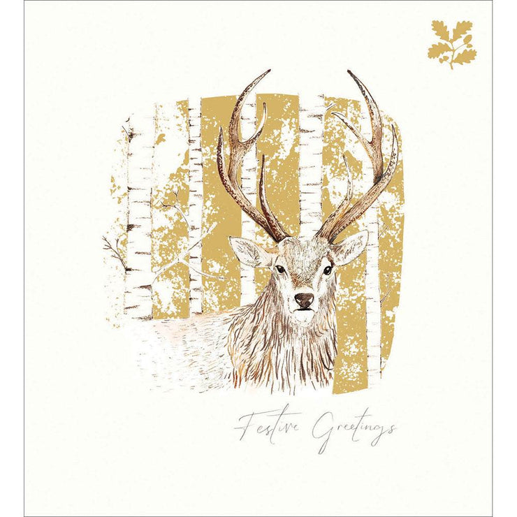 5 Deer National Trust Habitat Charity Christmas Cards - House of Cards