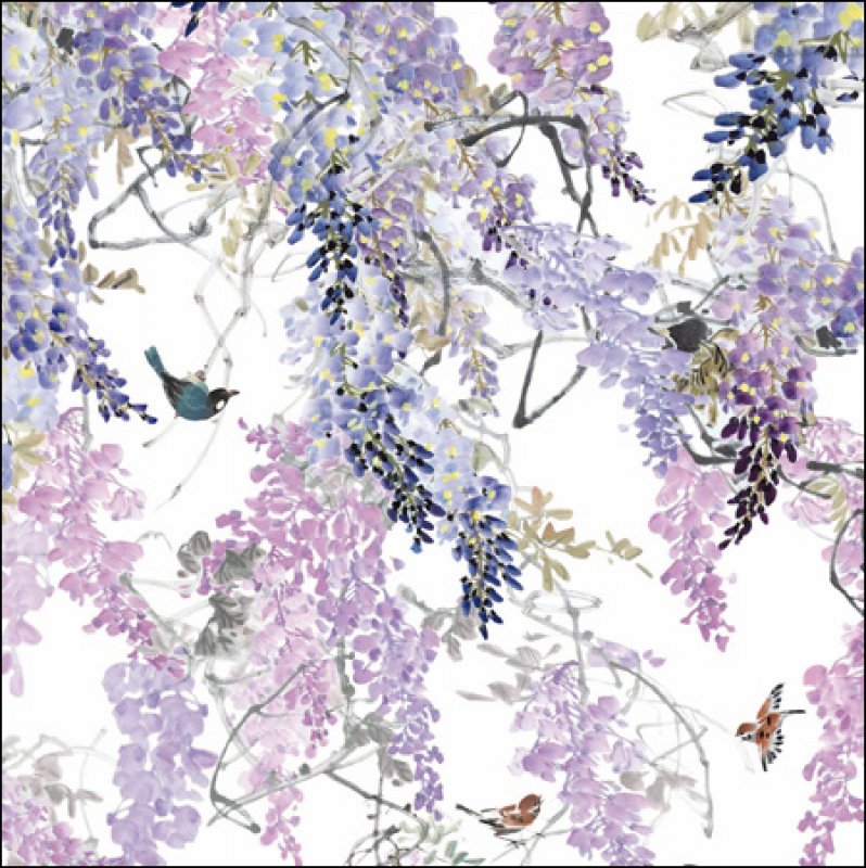 Wisteria Falls Greeting Card