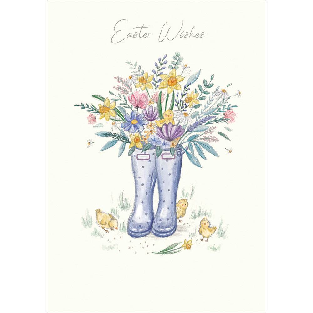 In Bloom Boots Easter Card - House of Cards