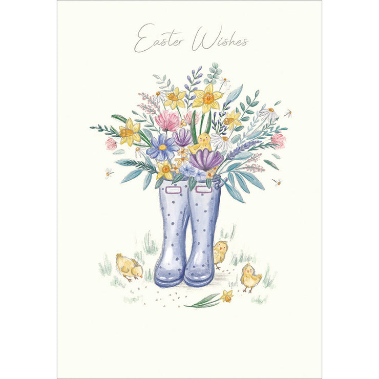 In Bloom Boots Easter Card