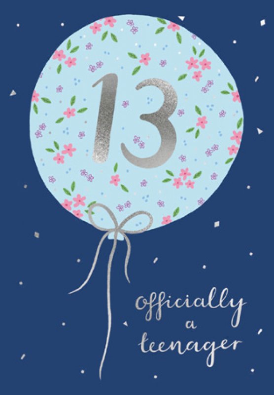 Officially a Teenager 13th Birthday Card