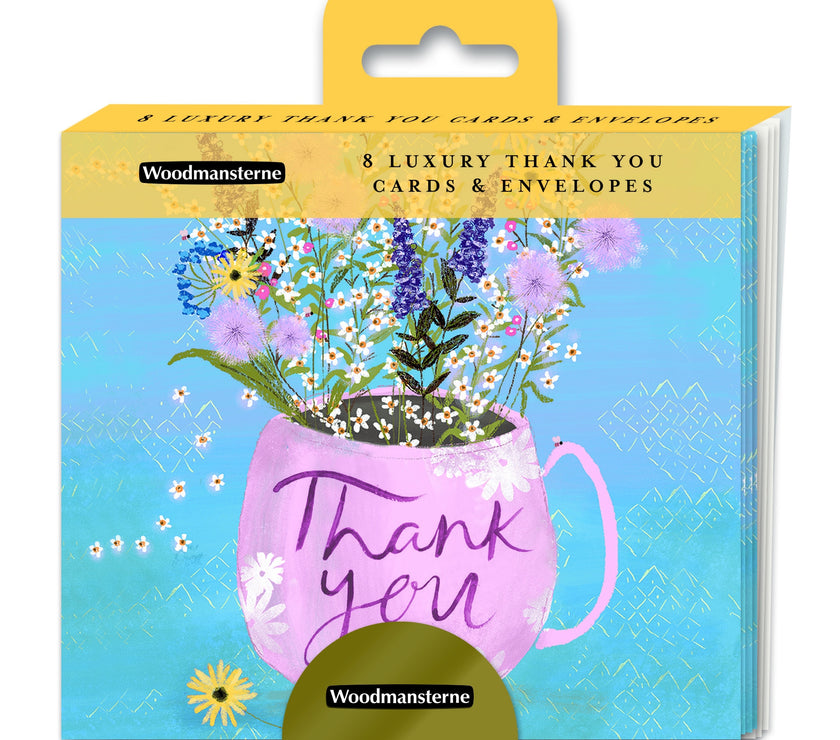 Mug of Flowers Thank You Cards