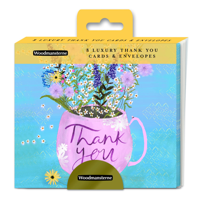 Mug of Flowers Thank You Cards