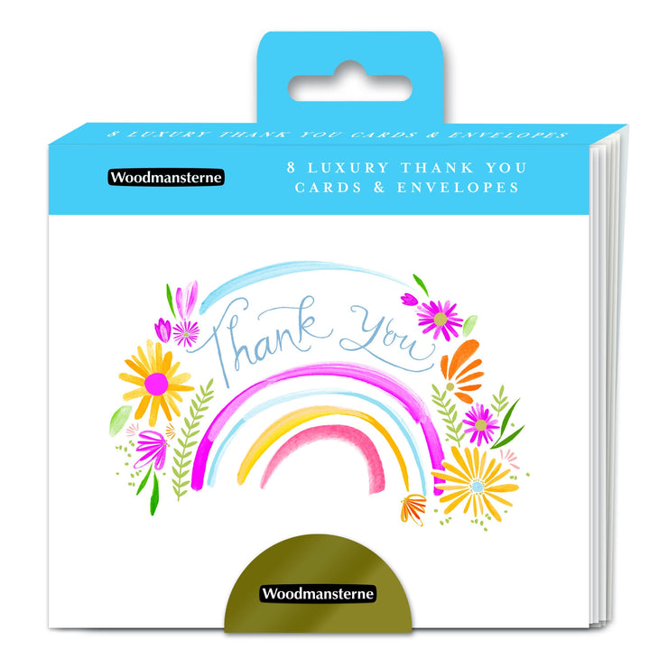 Floral Rainbow Thank You Cards