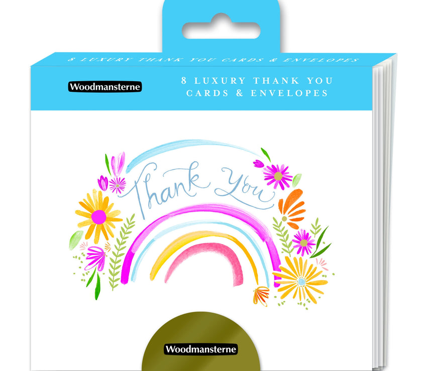 Floral Rainbow Thank You Cards