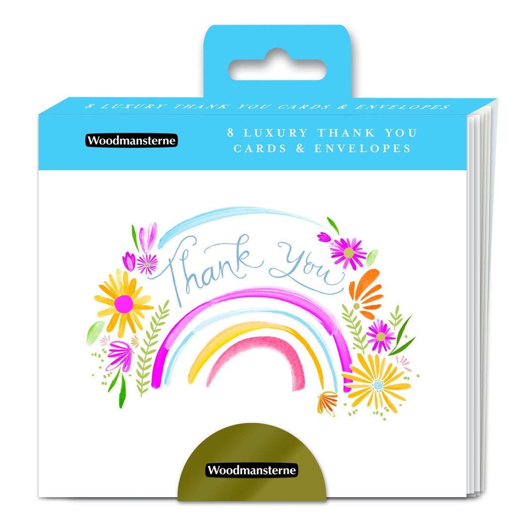 Floral Rainbow Thank You Cards