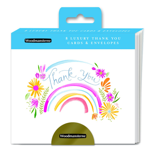 Floral Rainbow Thank You Cards