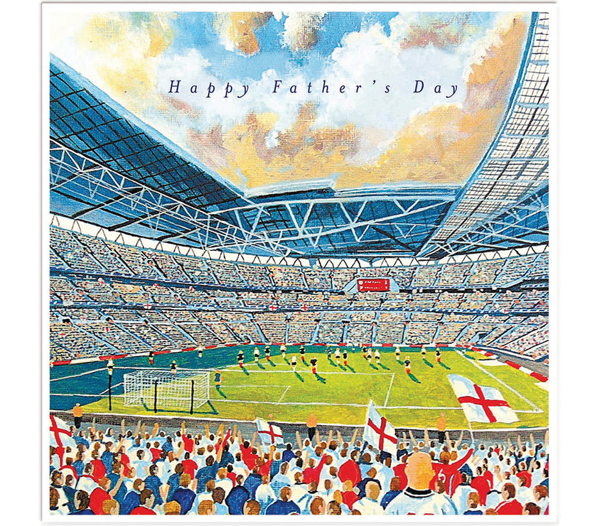 Football Stadium Fathers Day Card