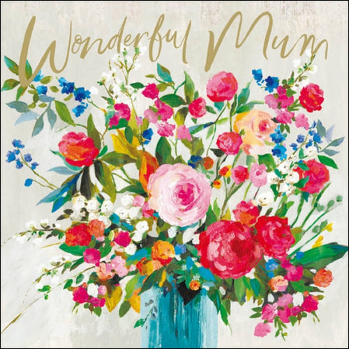 Bouquet Wonderful Mum Birthday Card