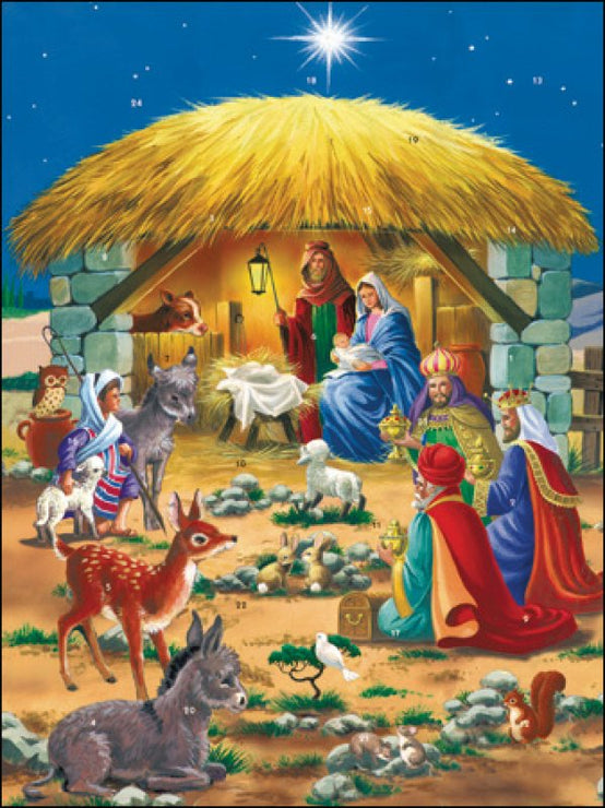Large Nativity Advent Calendar