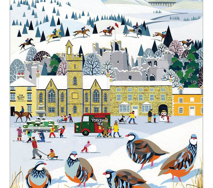 5 Winter Village Charity Christmas Cards - House of Cards