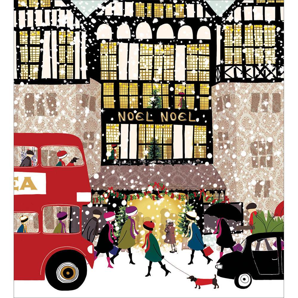 5 Noel Village Charity Christmas Cards - House of Cards