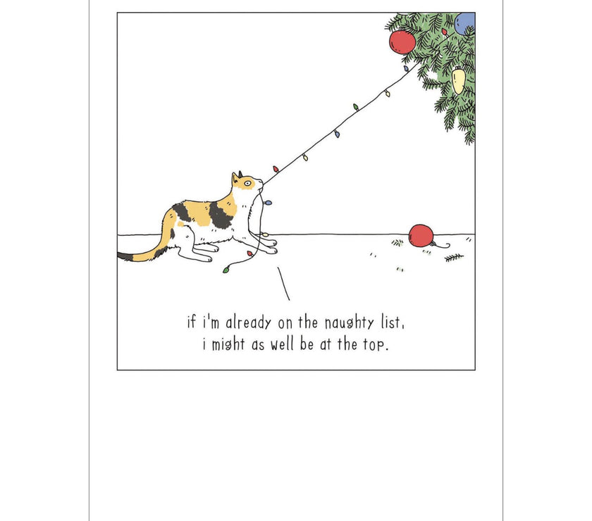 Cats Naughty List Christmas Card