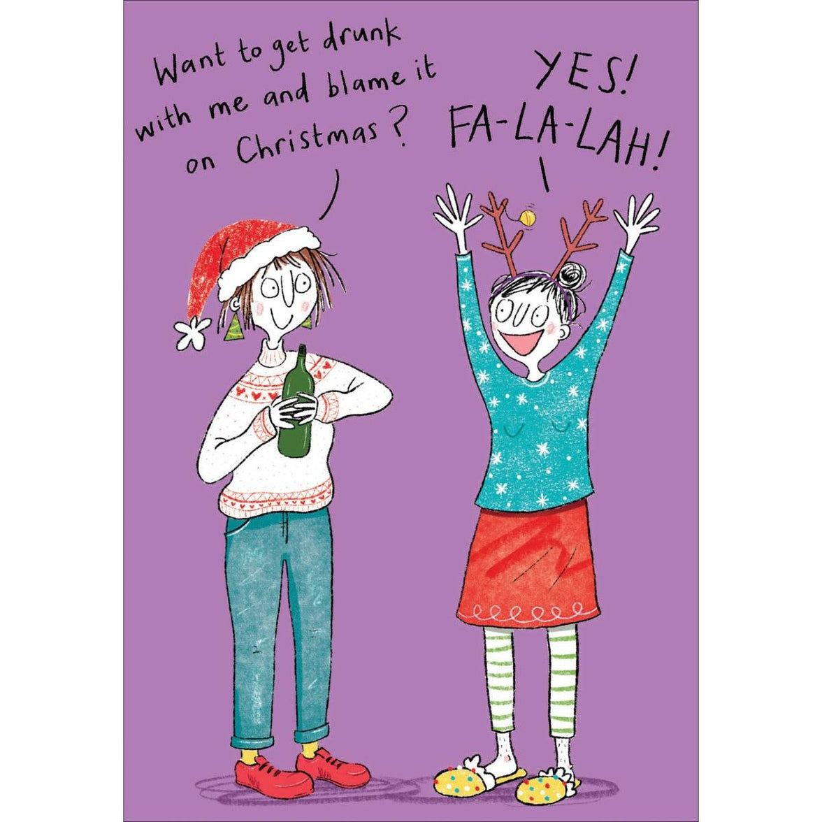 Blame it On Christmas Card - House of Cards