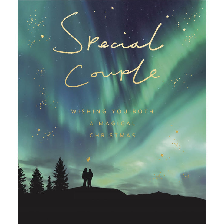 Northern Lights Special Couple Christmas Card