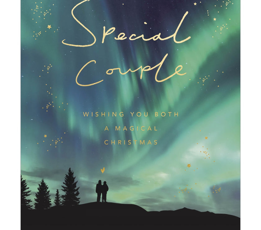 Northern Lights Special Couple Christmas Card