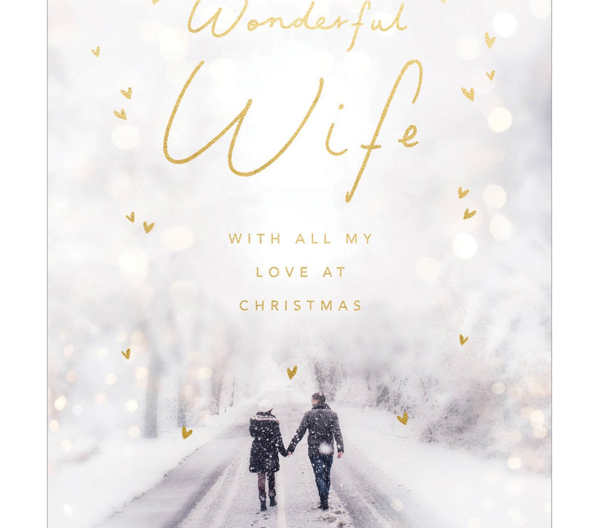 Wonderful Wife At Christmas Card