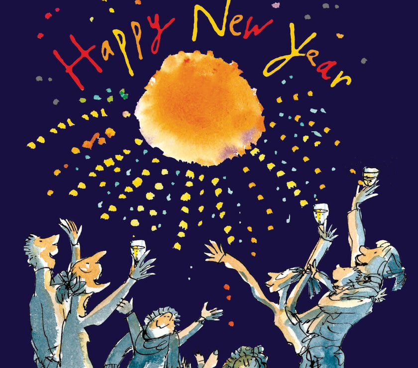 Quentin Blake Happy New Year Card
