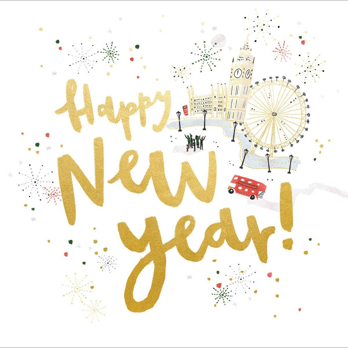 Happy New Year Card - House of Cards