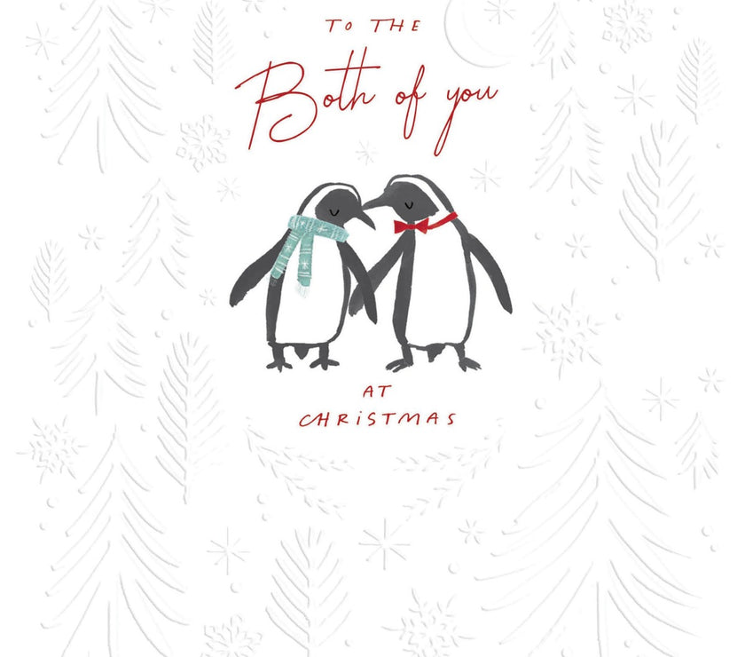 To The Both of You Penguins Christmas Card