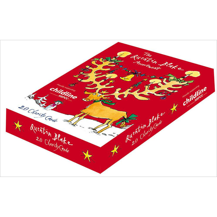 20 Quentin Blake Charity Boxed Christmas Cards - House of Cards