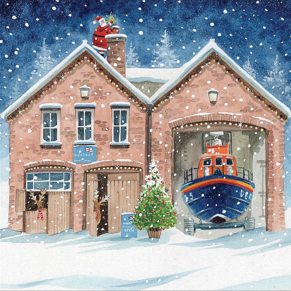 20 Lifeboats Charity Boxed Christmas Cards - House of Cards