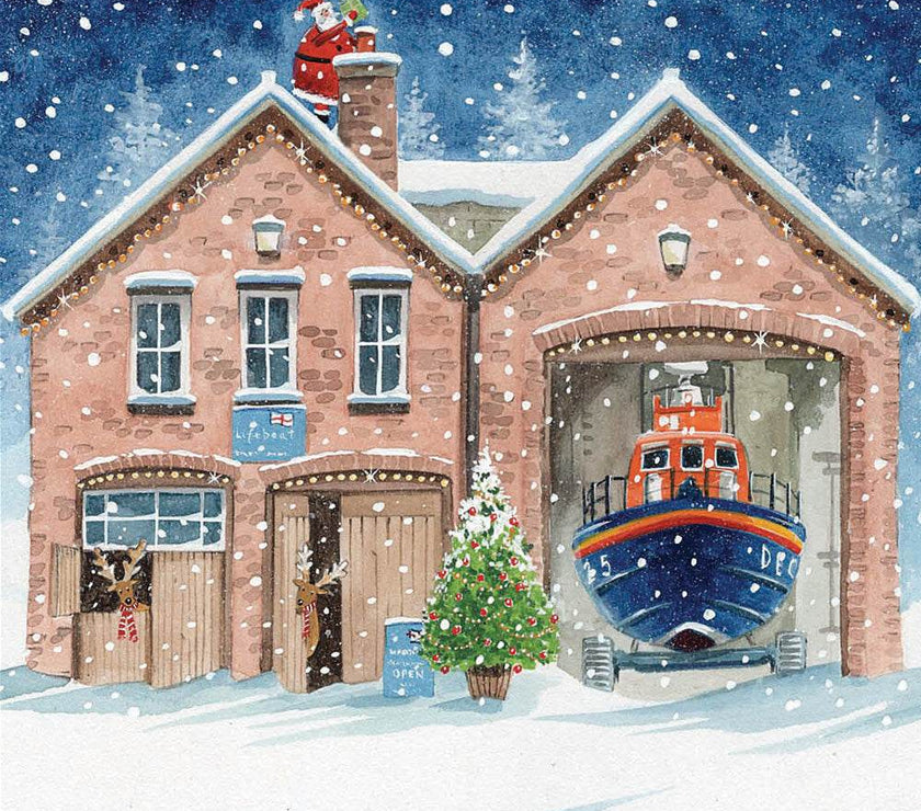 20 Lifeboats Charity Boxed Christmas Cards - House of Cards