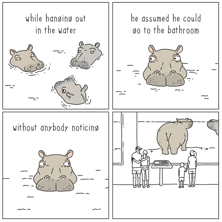 They Can Talk - Hippo in the Water