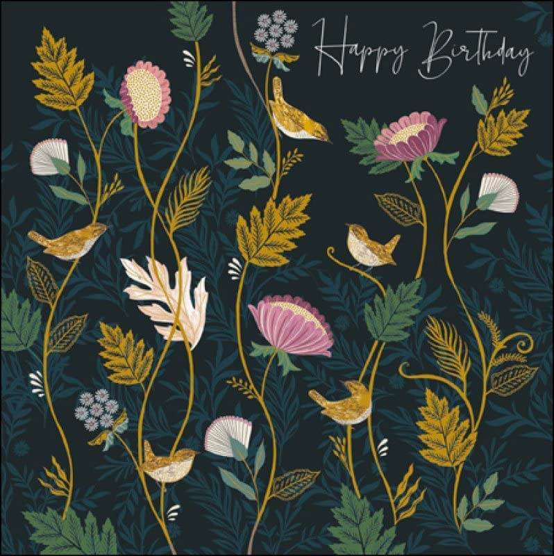 Cirl Buntings Birthday Card - House of Cards